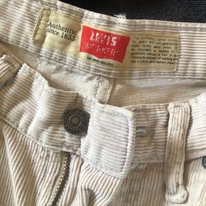 Corduroy Cream Levi's jeans
